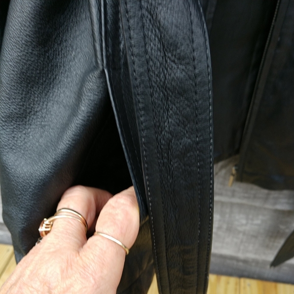 🌹Host Pick🌹Genuine Leather East 5th Womens Black Full Zip Jacket Coat L - Picture 6 of 12